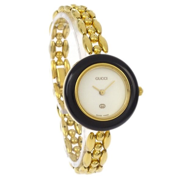 Gucci 11/12 Change Bezel Chameleon Quartz Watch SS 186188 - Picture 1 of 7